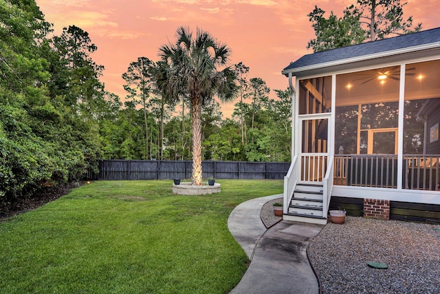 2720 Oak Manor Dr, Mount Pleasant, SC 29466 - view of yard featuring a sunroom