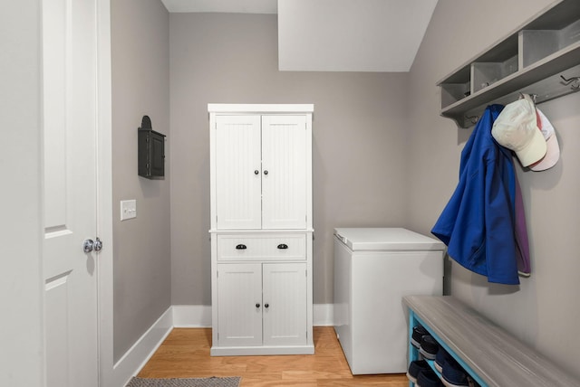 washroom featuring light hardwood / wood-style floors