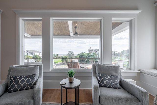 3803 Palm Blvd, Isle Of Palms, SC 29451 - living area with wood finished floors