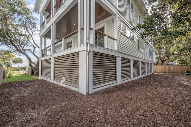 3803 Palm Blvd, Isle Of Palms, SC 29451 - view of side of home with fence