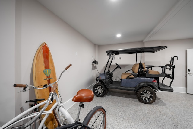 3803 Palm Blvd, Isle Of Palms, SC 29451 - exercise room with baseboards and recessed lighting
