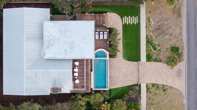 3803 Palm Blvd, Isle Of Palms, SC 29451 - aerial view of a pool