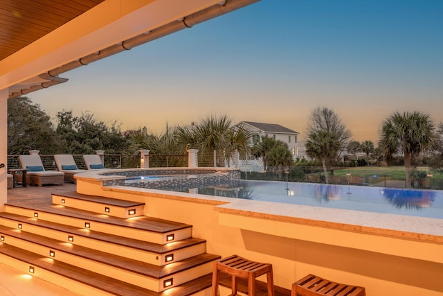 3803 Palm Blvd, Isle Of Palms, SC 29451 - view of swimming pool with a hot tub