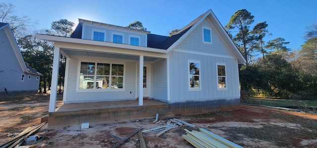 110 Saluda Dr, Santee, SC 29142 - view of front of property with covered porch and board and batten siding