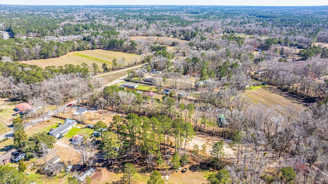 aerial view featuring a rural view