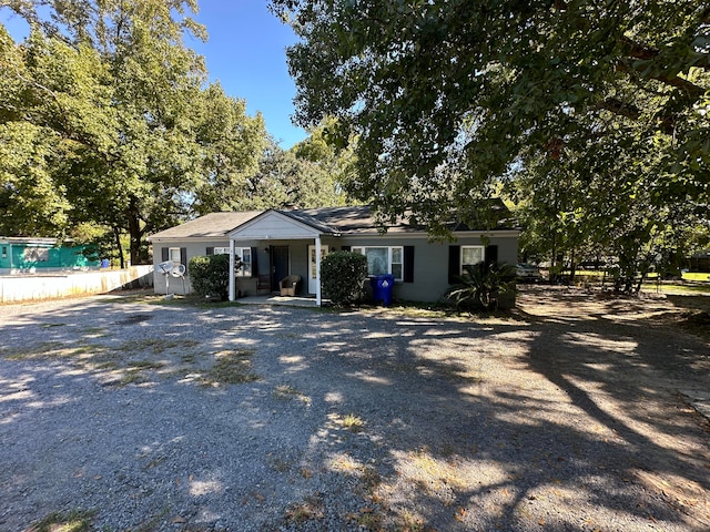 view of ranch-style home