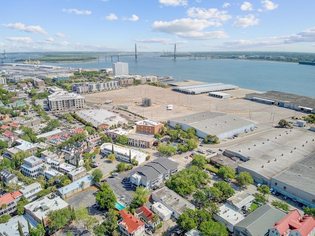 259 E Bay St Unit 7C, Charleston, SC 29401 - aerial view of a nearby body of water and a notable bridge