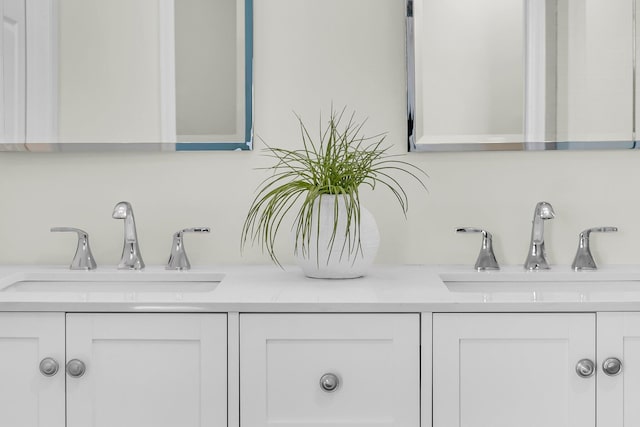 full bath featuring a sink and double vanity