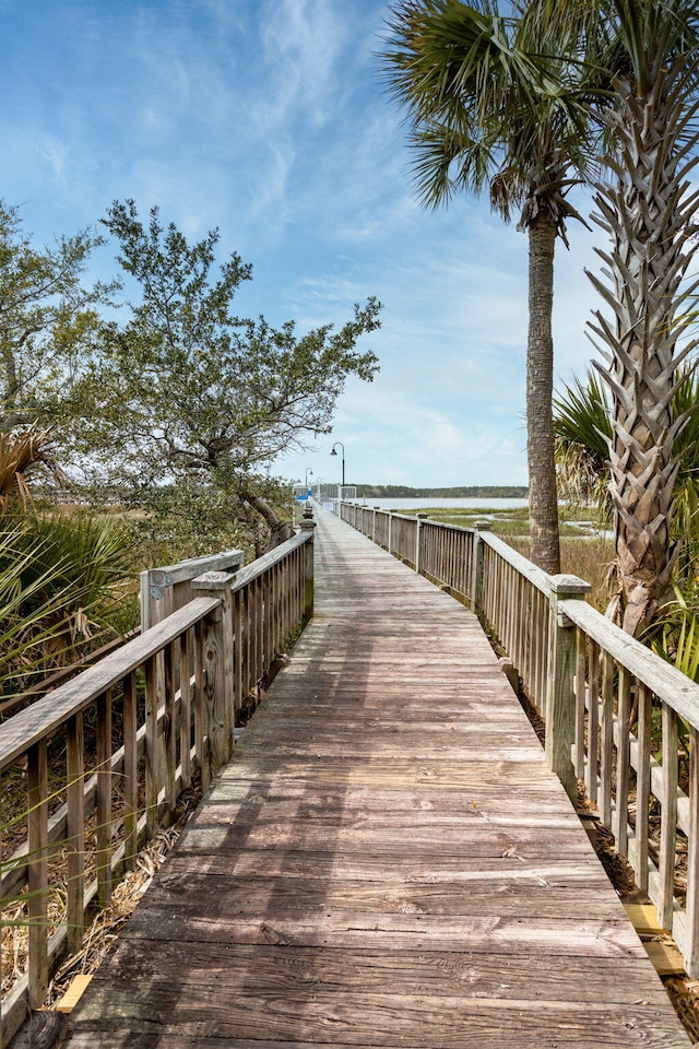 view of home's community featuring a water view