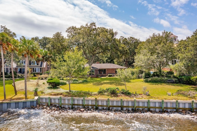 528 Wampler Dr, Charleston, SC 29412 - back of house with a yard and a water view