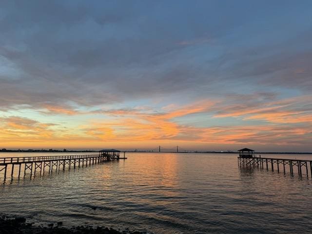 528 Wampler Dr, Charleston, SC 29412 - dock area featuring a water view