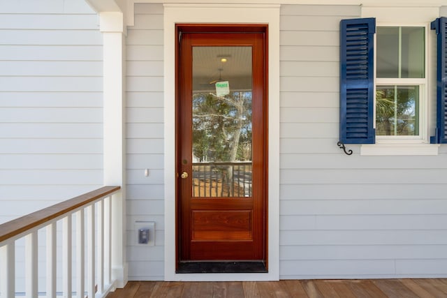 view of entrance to property