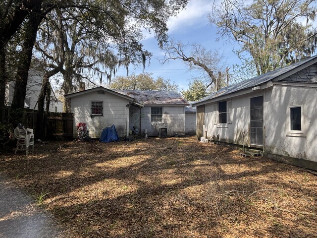 1907 Helm Ave, North Charleston, SC 29405 - view of yard with cooling unit and fence