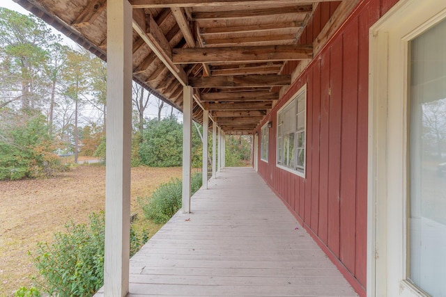 exterior space featuring a deck