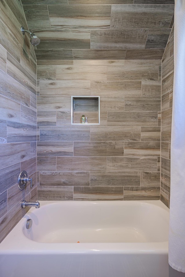 full bathroom featuring shower / bath combo