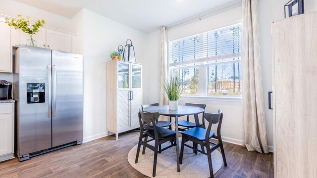 dining room featuring light hardwood / wood-style flooring