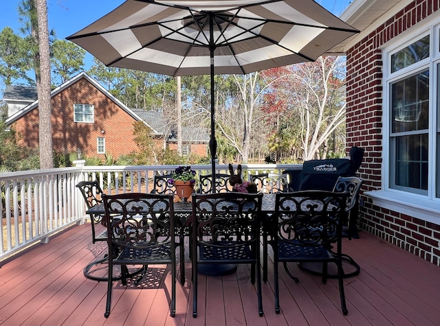 view of wooden terrace