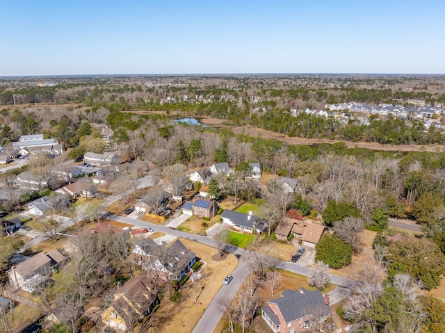 drone / aerial view featuring a residential view