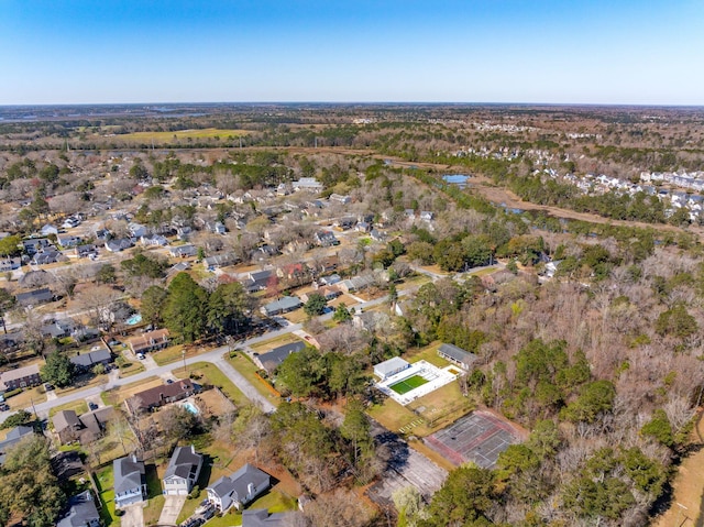 aerial view featuring a residential view