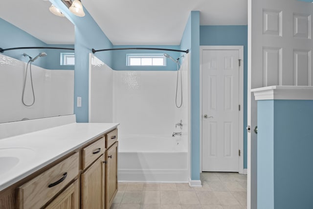 261 Sweet Alyssum Dr, Ladson, SC 29456 - full bath with bathing tub / shower combination, vanity, and tile patterned floors