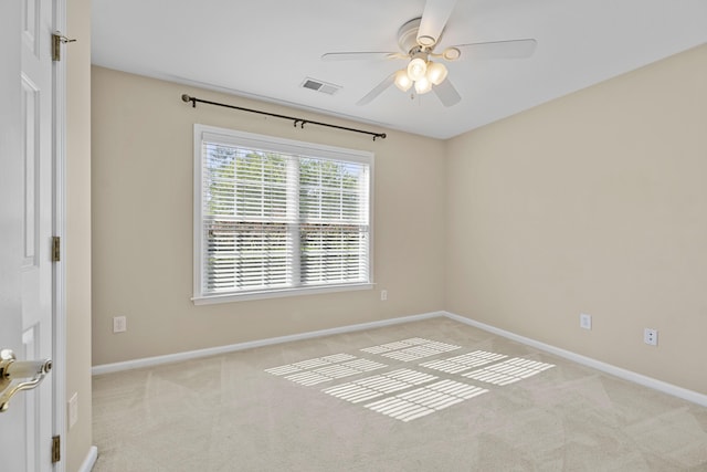 261 Sweet Alyssum Dr, Ladson, SC 29456 - spare room with a ceiling fan, light carpet, and baseboards