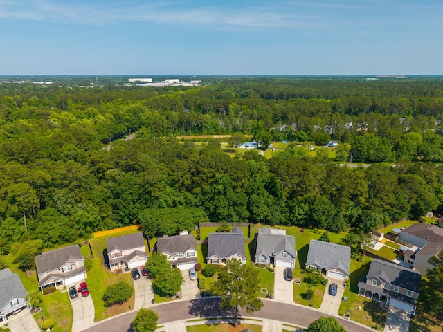 261 Sweet Alyssum Dr, Ladson, SC 29456 - aerial view of residential area featuring a heavily wooded area