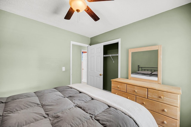 721 Lake Frances Dr, Charleston, SC 29412 - bedroom featuring a closet and a ceiling fan
