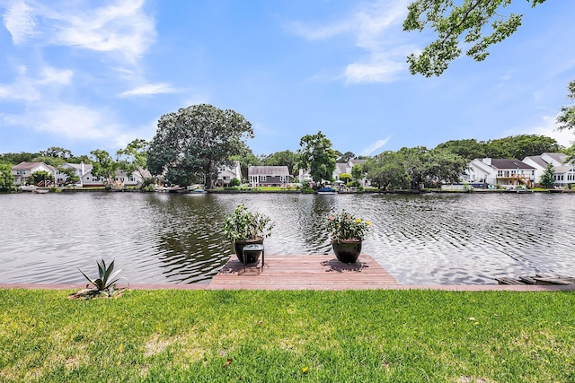 721 Lake Frances Dr, Charleston, SC 29412 - water view featuring nearby suburban area and a dock