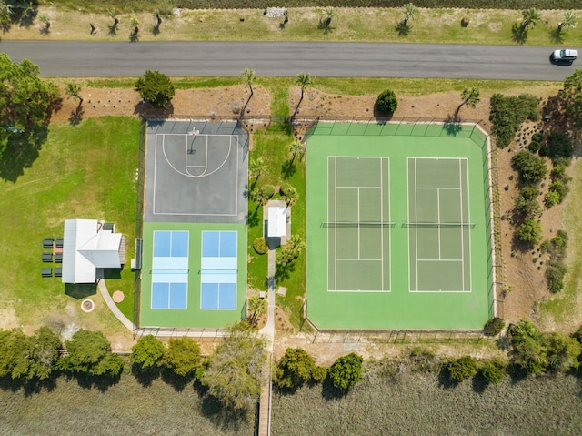 birds eye view of property