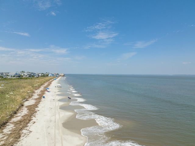 water view featuring a view of the beach