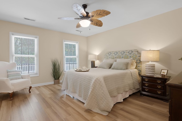 9091 Delancey Cir N, Charleston, SC 29406 - bedroom featuring light wood-style floors and ceiling fan