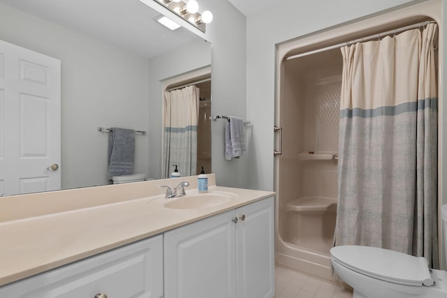 9091 Delancey Cir N, Charleston, SC 29406 - full bathroom featuring vanity, a shower with shower curtain, and tile patterned flooring