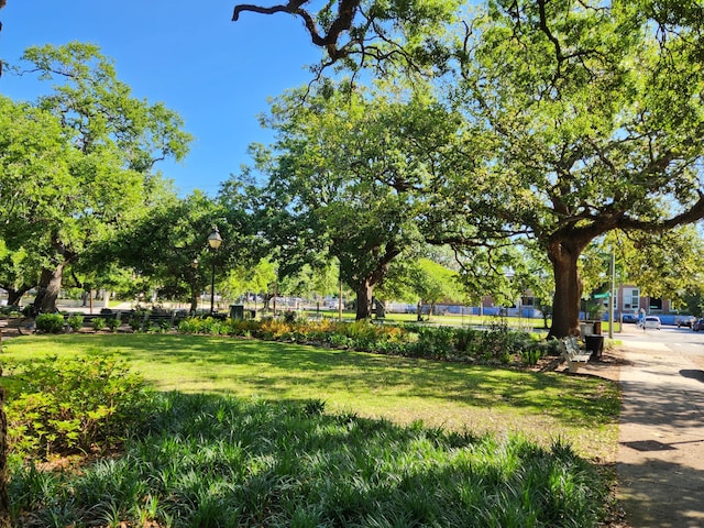 surrounding community featuring a lawn