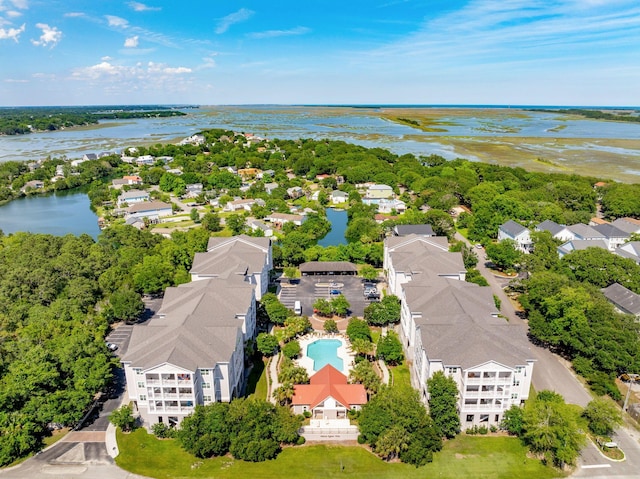 1984 Folly Rd Unit A310, Charleston, SC 29412 - aerial view of a nearby body of water and a pool