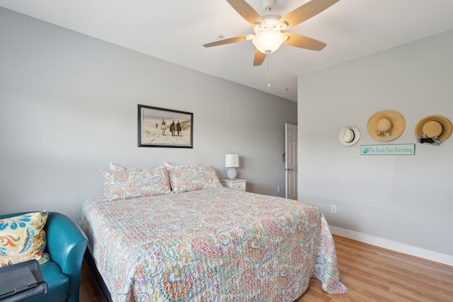 1984 Folly Rd Unit A310, Charleston, SC 29412 - bedroom with wood finished floors, baseboards, and ceiling fan
