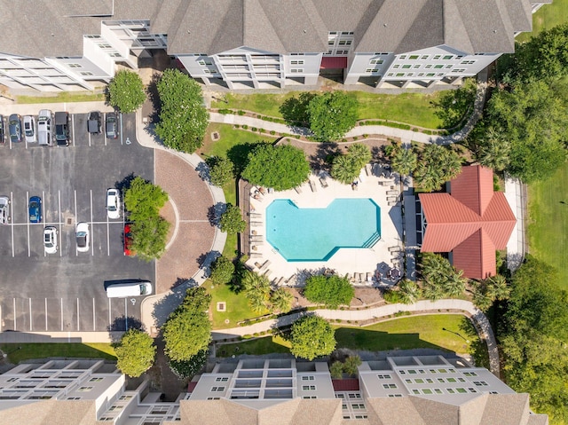 1984 Folly Rd Unit A310, Charleston, SC 29412 - drone / aerial view of a pool area