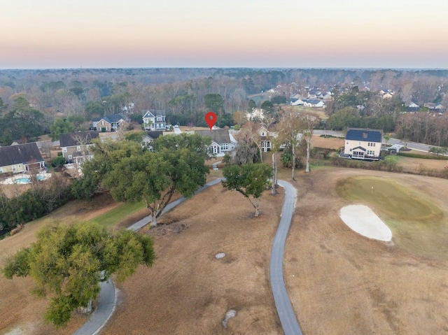 aerial view featuring a residential view