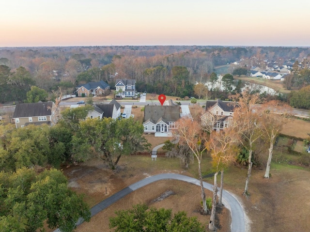 bird's eye view featuring a residential view