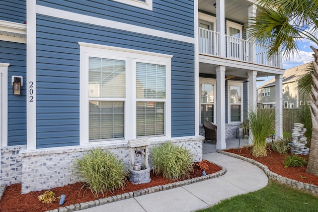 202 Buttercup Ln, Summerville, SC 29486 - doorway to property featuring a balcony