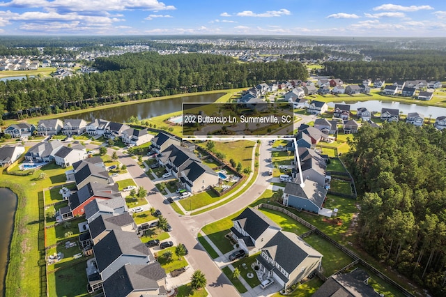 202 Buttercup Ln, Summerville, SC 29486 - aerial view of property and surrounding area featuring nearby suburban area