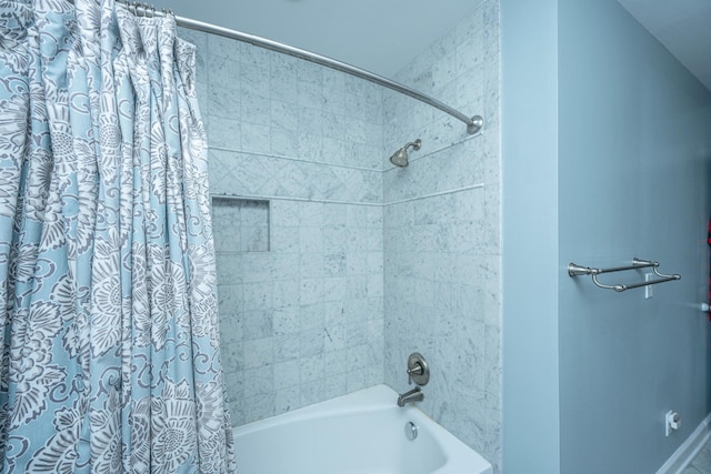 1227 River Rd, Johns Island, SC 29455 - full bathroom featuring shower / bath combo with shower curtain