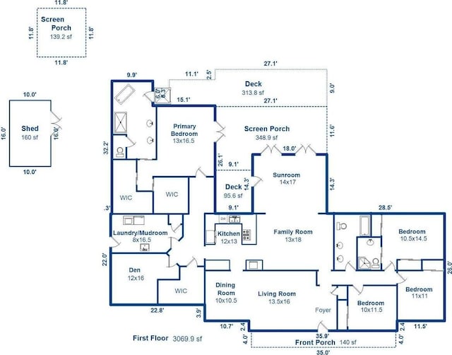 1227 River Rd, Johns Island, SC 29455 - property floor plan