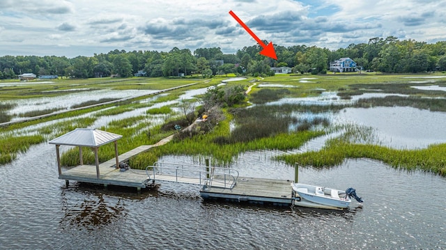 1227 River Rd, Johns Island, SC 29455 - dock area featuring a water view