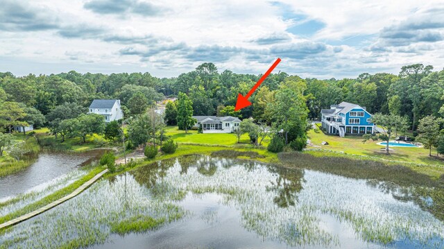 1227 River Rd, Johns Island, SC 29455 - water view with a forest