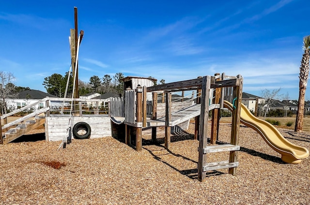 view of jungle gym