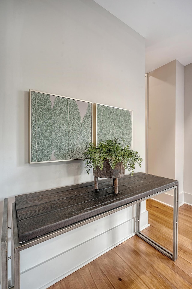 room details featuring wood finished floors