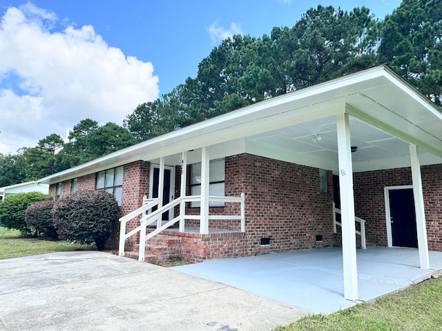 view of rear view of property