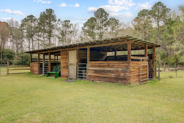 view of stable