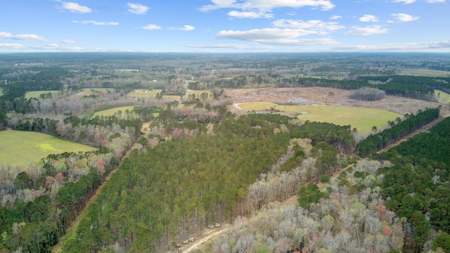aerial view with a forest view