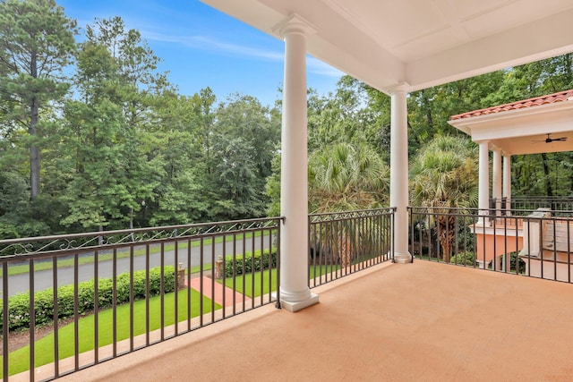 view of balcony